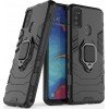 OEM Ring Holder Back Cover Για Samsung Galaxy A40  Μαύρο