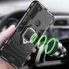 OEM Ring Holder Back Cover Για Huawei P Smart S Huawei Y8P Huawei Honor 10S Huawei P Smart S / Y8P  Μαύρο