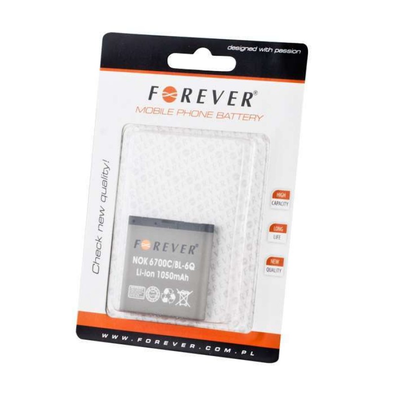 Forever Μπαταρία BL-6Q - 1050 mAh Για Nokia 6700C