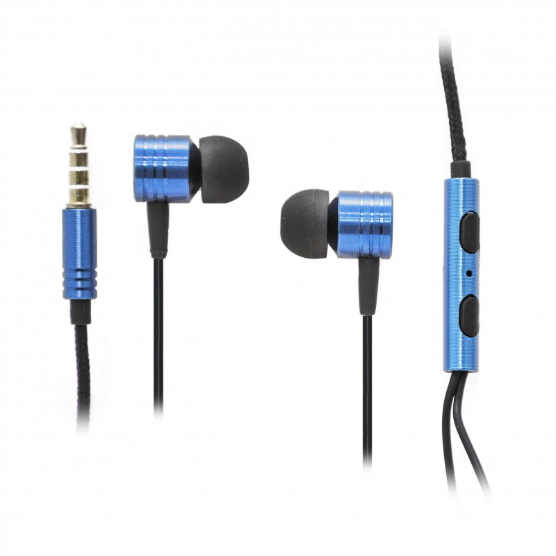 oem Ακουστικά Stereo Handsfree Με Ρυθμιστή Μπλε (EN50332-2)