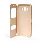 Oem Nokia Lumia N1030 flip cover με παράθυρα χρυσό