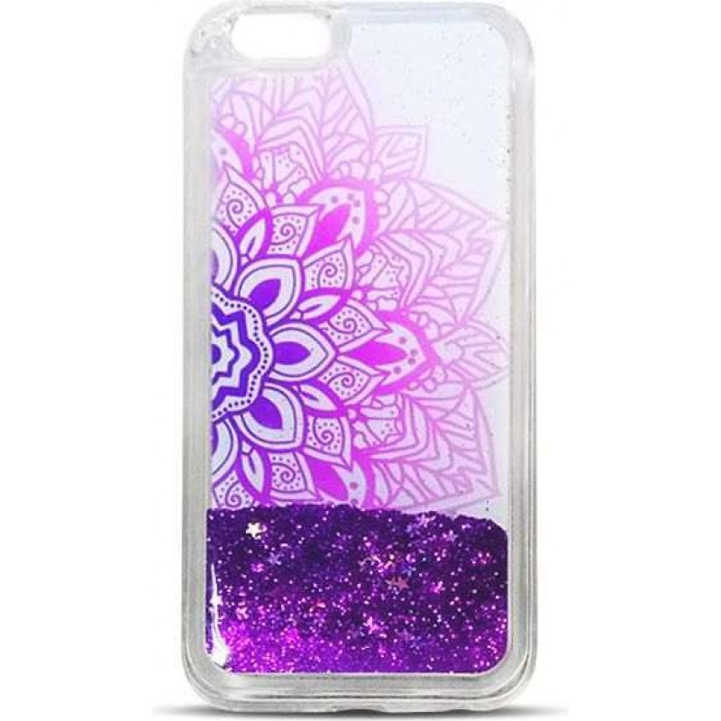  OEM Θήκη Σιλικόνης Με Σχέδιο Mandala Glitter Για Samsung Galaxy S8  Μωβ