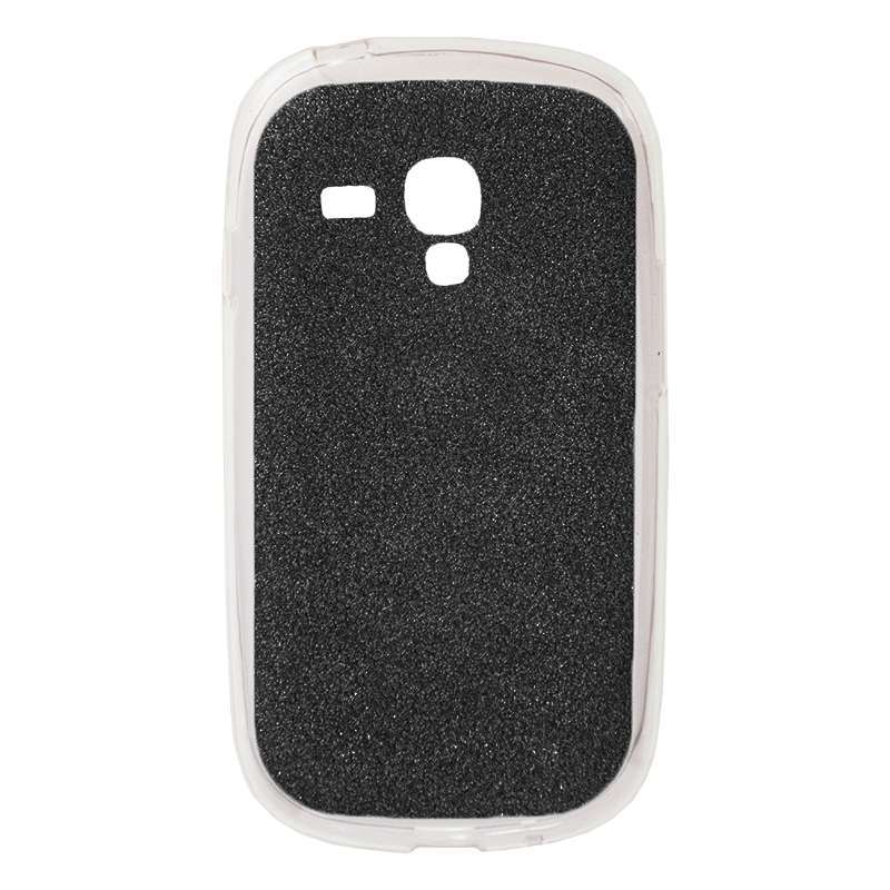 OEM Θήκη Σιλικόνης Με Glitter Για Samsung Galaxy S3 Mini  Μαύρο