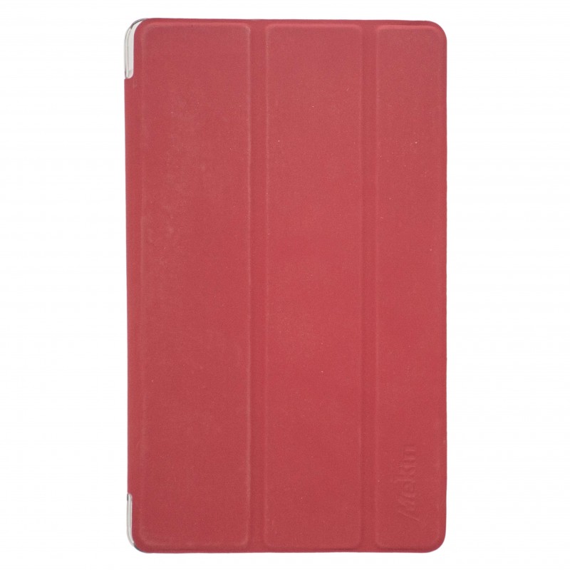 Trifold Θήκη Βιβλίο με Σιλικόνη Flip Cover Για Apple Ipad Air 10.5'' 2019  Κόκκινο