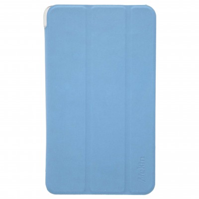 Trifold Θήκη Βιβλίο με Σιλικόνη Flip Cover Για Samsung Galaxy A7 Lite 8.7" Γαλάζιο