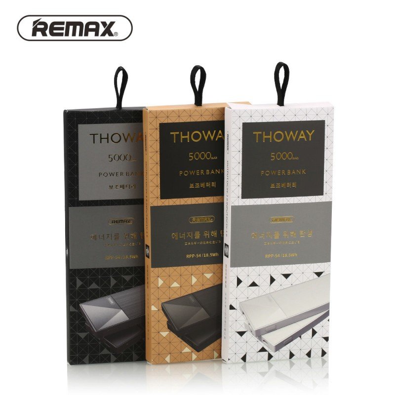 Remax Thoway Powerbank 5000mAh RPP-54 γκρι