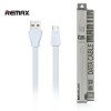 Remax Martin Micro USB Data Cable 1m RC-028M Λευκό 