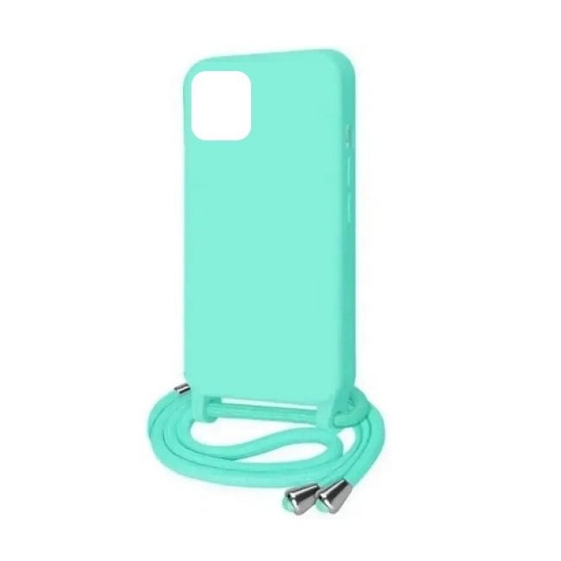 Oem Cord Silicone Γαλάζια Θήκη Για Apple iPhone 13 6.1'' Με Λουρί Γαλάζιο