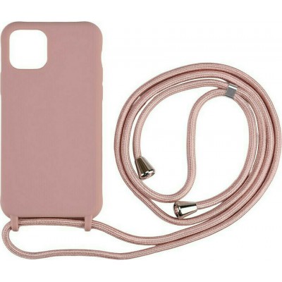 Oem Cord Silicone Ροζ - Nud Θήκη Για Apple iPhone 13 6.1'' Με Λουρί Ροζ - Nud Oem Cord Silicone Ροζ - Nud Θήκη Για Apple iPhone 13 6.1'' Με Λουρί Ροζ - Nud