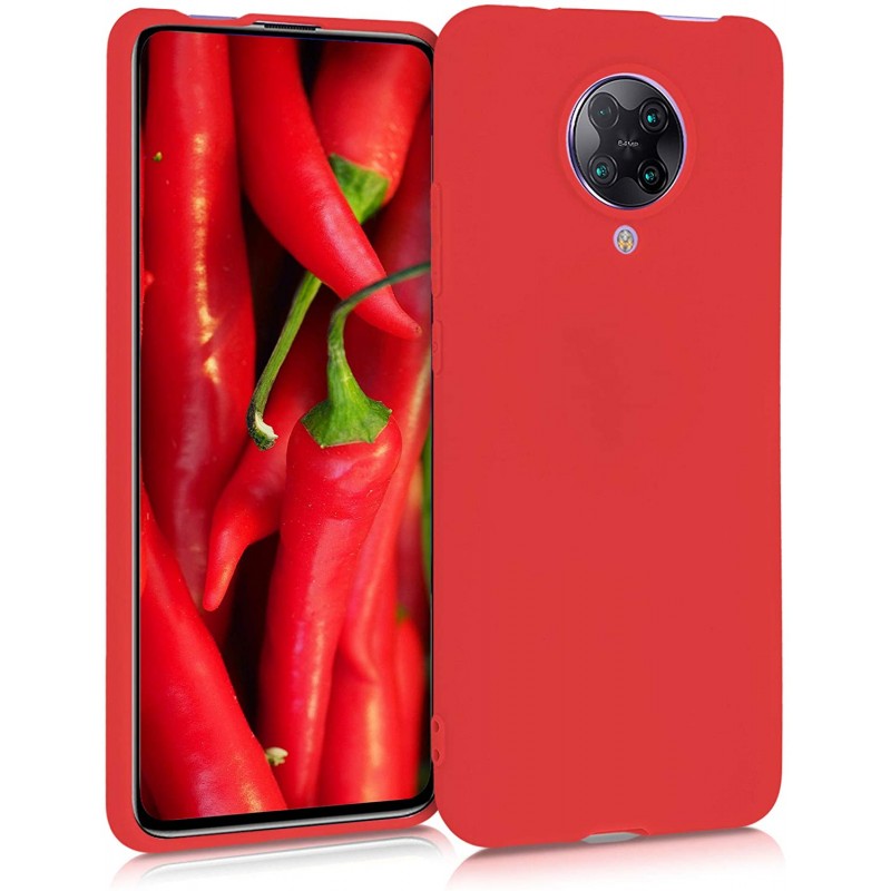 Oem Θήκη Σιλικόνης Matt 1,2 mm Για Xiaomi Mi 10T Lite / Redmi Note 9T Pro / Note 9 Pro 5G  Κόκκινο