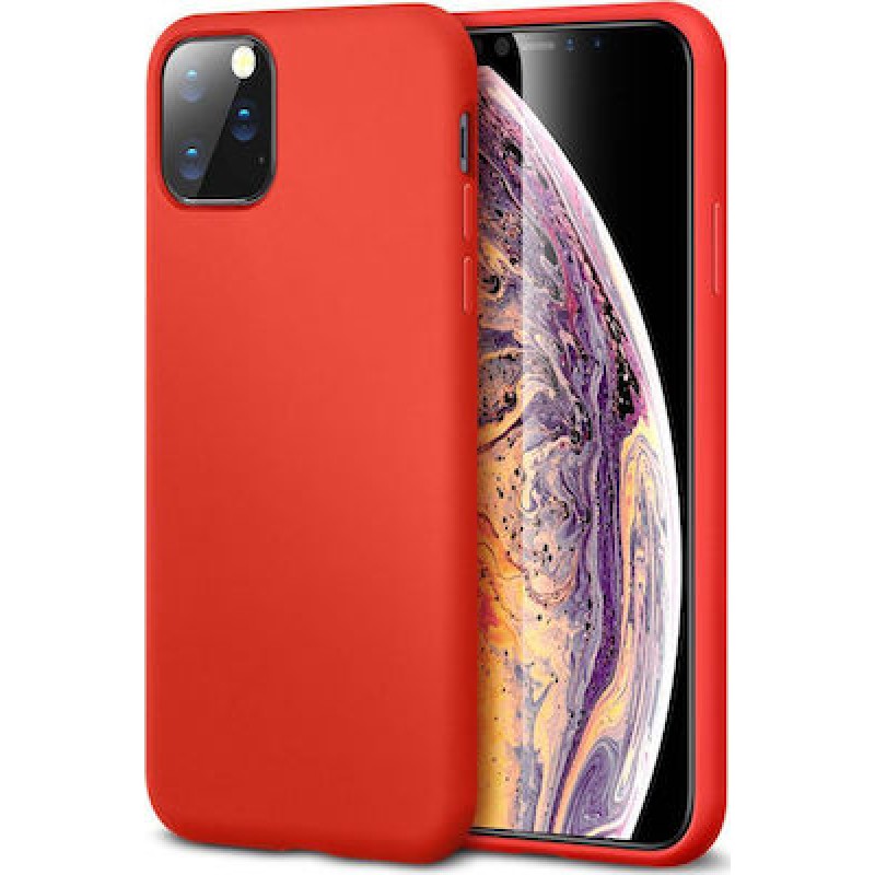 Oem Θήκη Σιλικόνης Matt 1,2 mm Για  Apple iPhone 11 Pro  Κόκκινο