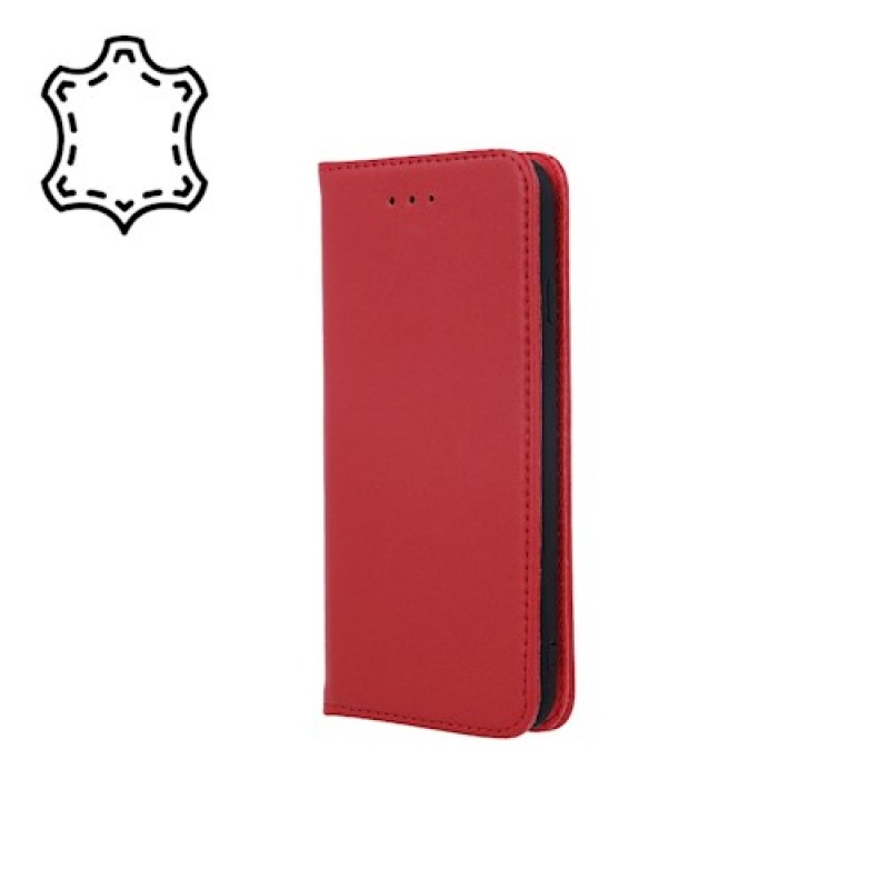 Θήκη Βιβλίο Genuine Leather case Smart Pro Για Xiaomi Redmi Note 9 Pro / Redmi Note 9s / Note 9 Pro Max  Κόκκινο