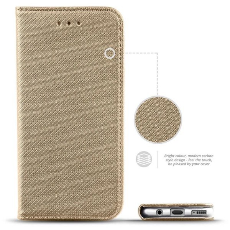  Oem Θήκη Book Smart Magnet  Για Samsung Galaxy S5  Χρυσό