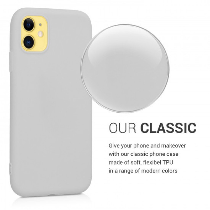 Oem Θήκη Σιλικόνης Soft 2.0 mm Για  Apple iPhone 11  Γκρι