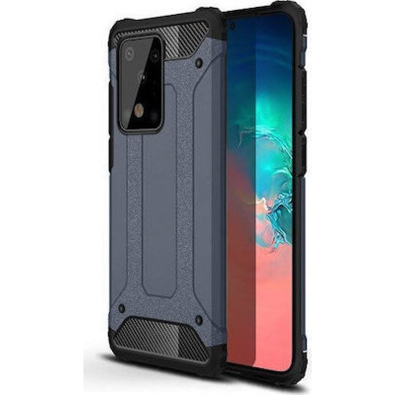 Forcell Θήκη Armor Back Cover Για  Samsung Galaxy A91  / A91  Μπλε