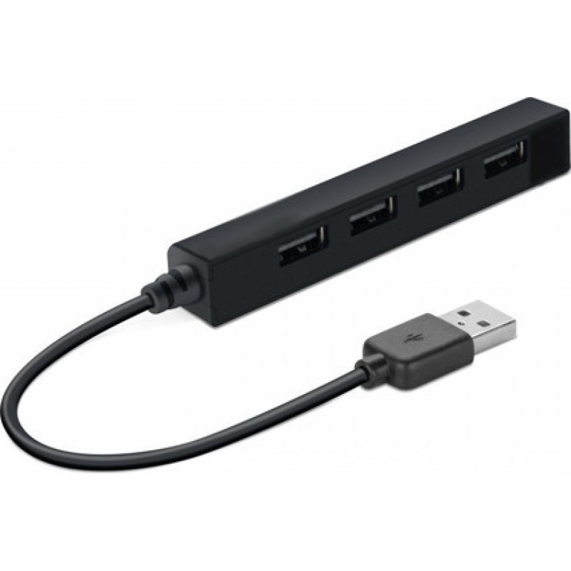 Oem KY-181 Usb Hub 4 Ports Μαύρο - Μαύρο