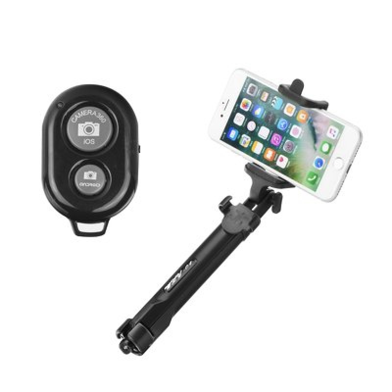 Oem selfie stick with tripod and remote control bluetooth black 