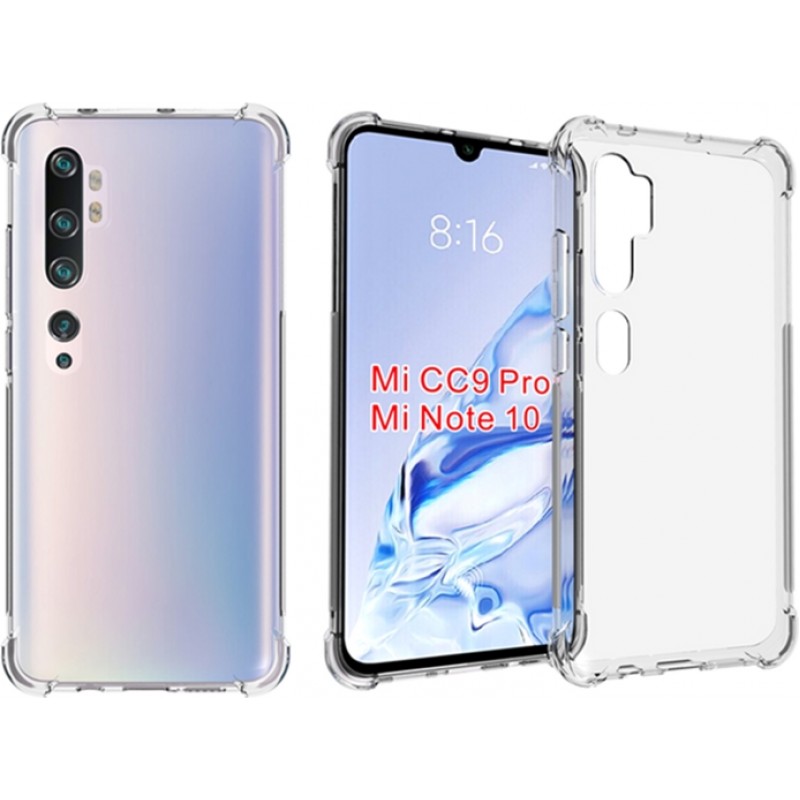 Θήκη Σιλικόνης Anti Shock (0.5mm) Για  Xiaomi MI Note 10 / Note 10 Pro  Διάφανο