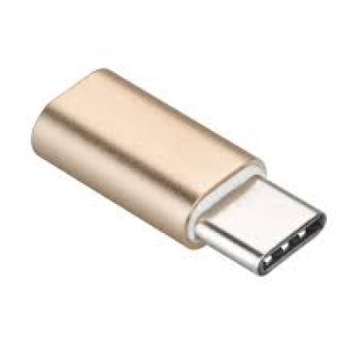Oem Αντάπτορας μετατροπέας Micro USB to Type-C Χρυσό