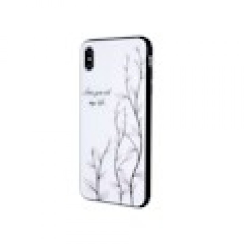 Oem Θήκη Σιλικόνης Με Σχέδιο Magic glass case leaves Για Apple iPhone 11 Pro Max  Σχέδια