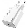 MOXOM MX-HC25 Fast Charger 3.0 18W with USB-C to Lightning PD cable White