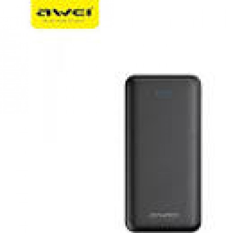 Awei P47K 20000 Fast Charging Dual USB 20000mAh - Μαύρο